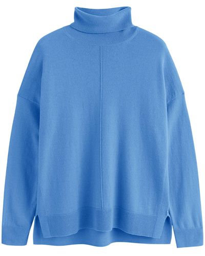Chinti & Parker Wool-cashmere Rollneck Sweater - Blue