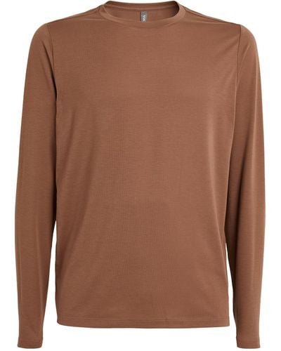 Vuori Current Tech Long-sleeve T-shirt - Brown