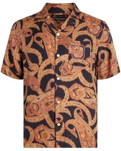 AllSaints Short-sleeve Morganza Shirt - Brown