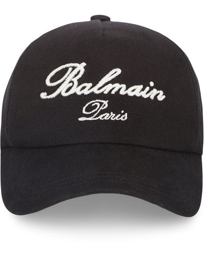 Balmain Embroidered Signature Cap - Black
