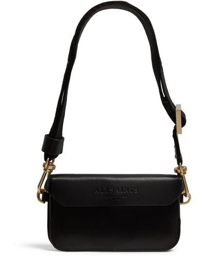 AllSaints Leather Zoe Cross-body Bag - Black