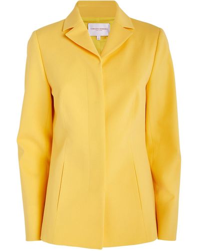 Carolina Herrera Wool-blend Blazer - Yellow