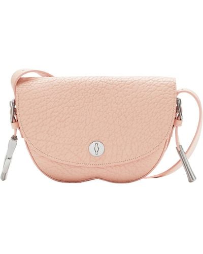 Burberry Leather Chess Cross-body Bag - Pink