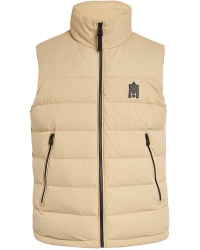 Mackage Quilted Logo Gilet - Natural