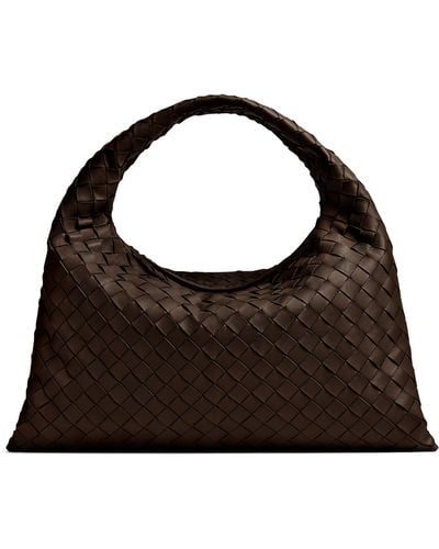 Bottega Veneta Medium Leather Hop Shoulder Bag - Brown