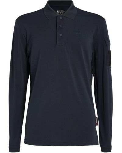 Beretta Long-sleeved Polo Shirt - Blue