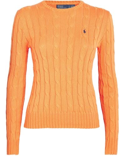 Polo Ralph Lauren Cotton Cable-knit Sweater - Orange