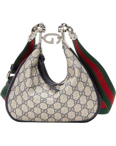 Gucci Canvas Attache Tote Bag - Metallic