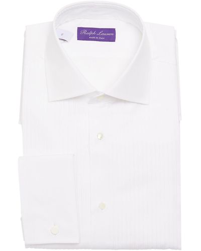 Ralph Lauren Purple Label Cotton Bengal Striped Shirt - White