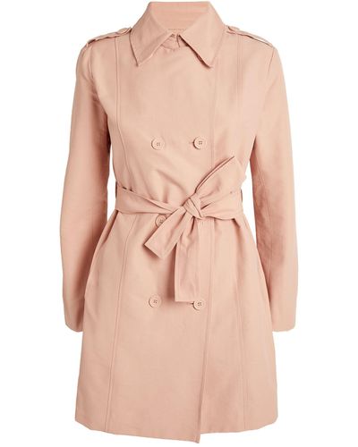 MAX&Co. Cotton-blend Trench Coat - Pink
