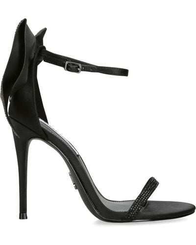 Steve Madden Satin Embellished Bellarosa Sandals 105 - Black