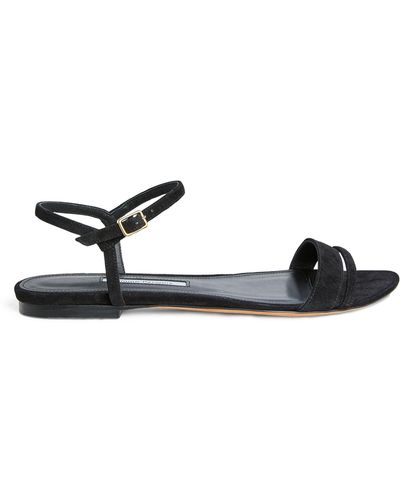 Emme Parsons Suede Simple Sandals - Black