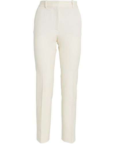 JOSEPH Straight-fit Coleman Trousers - White