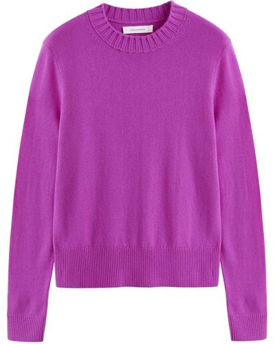 Chinti & Parker Fine-knit Sweater - Purple