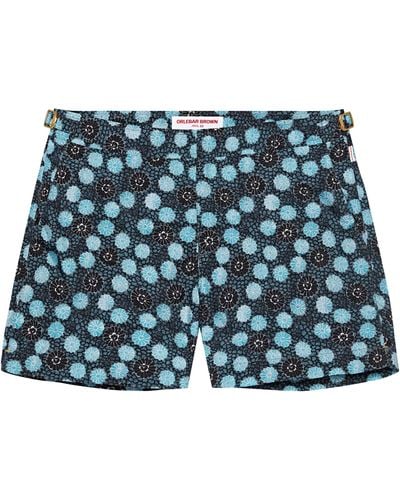 Orlebar Brown Daisy Print Setter Swim Shorts - Blue