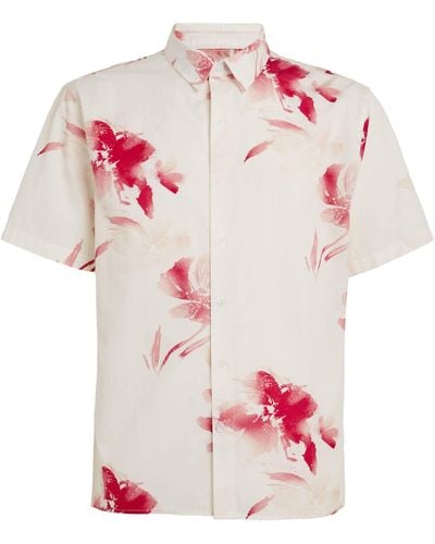 Vince Floral Short-sleeve Shirt - Pink