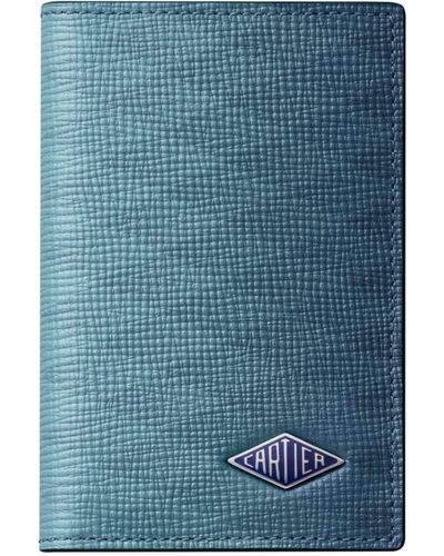 Cartier Leather Losange Card Holder - Blue