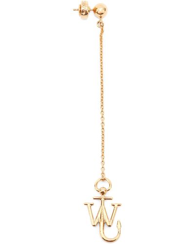 JW Anderson Gold-plated Anchor Single Earring - Metallic