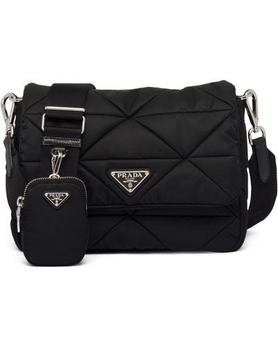 Prada Re-nylon Quilted Cross-body Bag - Black