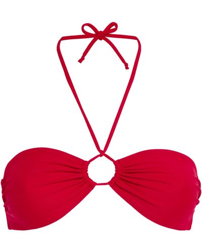 Norma Kamali Jason Bikini Top - Red