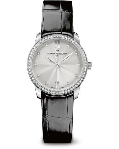Girard-Perregaux Stainless Steel And Diamond 1966 Lady Watch 30mm - Gray
