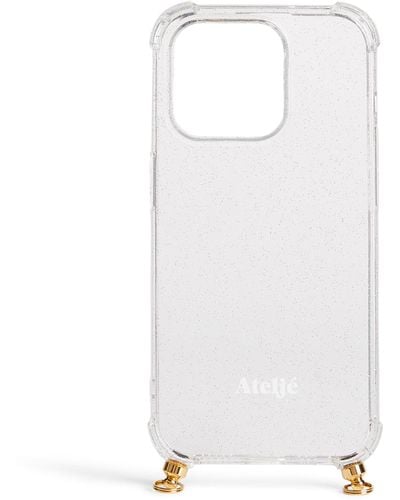 Atelje71 Glitter Iphone 14 Pro Case - White