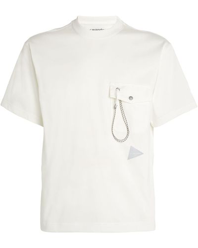 and wander Pocket T-shirt - White