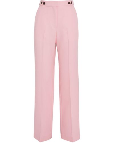 LVIR Wide-leg Tailored Trousers - Pink