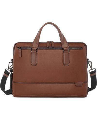 Tumi Harrison Leather Briefcase - Brown