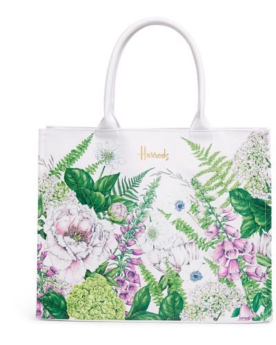 Harrods Meadow Grocery Shopper Bag - Green