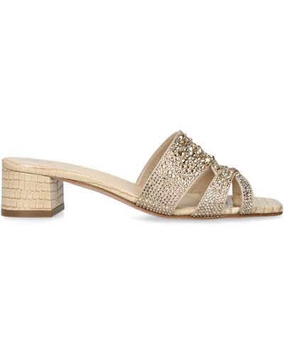 Gina Olympia Heeled Mules 35 - Natural