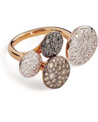 Pomellato Rose Gold And Diamond Sabbia Ring - Metallic