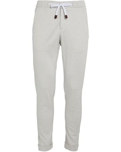 Marco Pescarolo Cotton-silk Drawstring Pants - Gray