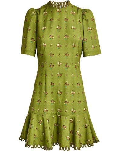 RHODE Daron Mini Dress - Green