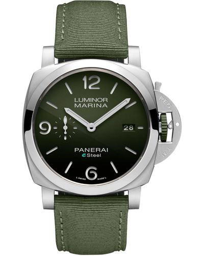 Panerai Stainless Steel Luminor Marina Watch 44mm - Green