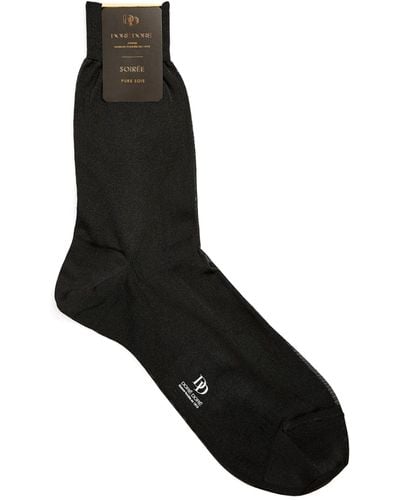 Doré Doré Silk Socks - Black