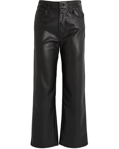 Mother Faux Leather The Rambler Pants - Black