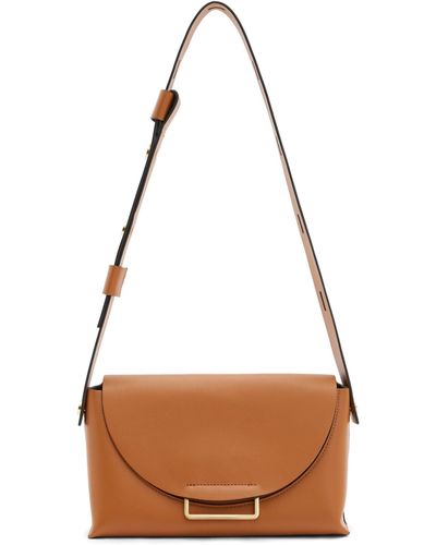 AllSaints Leather Celeste Cross-body Bag - Brown
