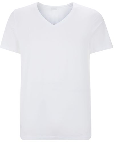 Hanro Cotton Superior V-neck T-shirt - White