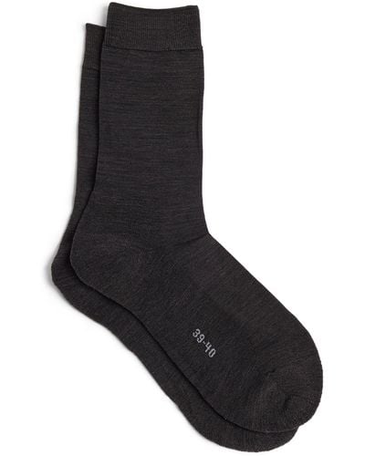 FALKE Wool-lyocell Climawool Socks - Black
