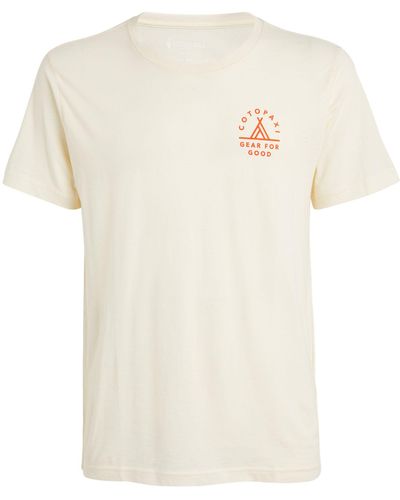 COTOPAXI Logo Llama Print T-shirt - White