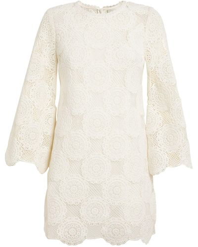 Zimmermann Lace Tunic Mini Dress - White