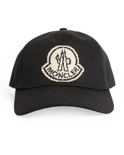 Moncler Cotton Logo Baseball Cap - Black