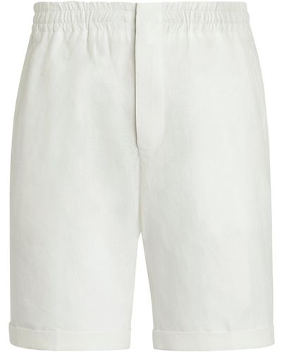 ZEGNA Linen Shorts - White