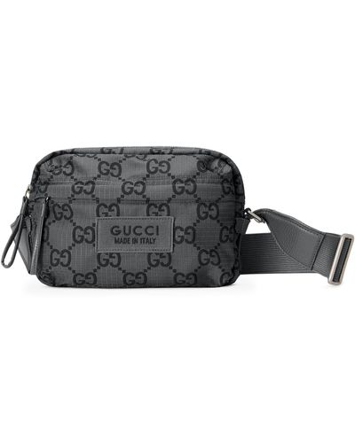 Gucci Recycled Canvas Gg Cross-body Bag - Black