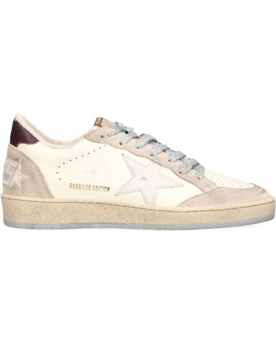 Golden Goose Ball Star Trainers - Natural