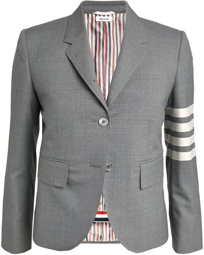 Thom Browne Wool High Armhole Sport Coat - Grey