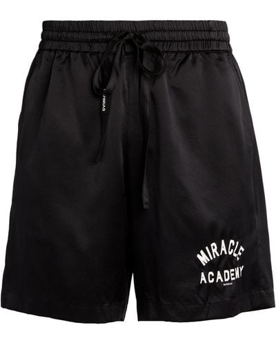 NAHMIAS Silk-blend Miracle Academy Shorts - Black