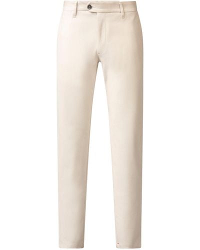 Isaia Stretch-cotton Chinos - Natural