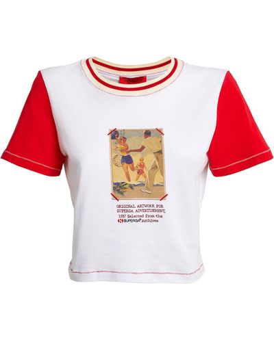 MAX&Co. X Superga Printed T-shirt - Red